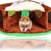 Small Animal Mechpia | Mechpia Hamster Tunnel House, Washable Small Animal Hideout Warm Tube Bed Toys For Hamster Gerbil Mouse Squirrel