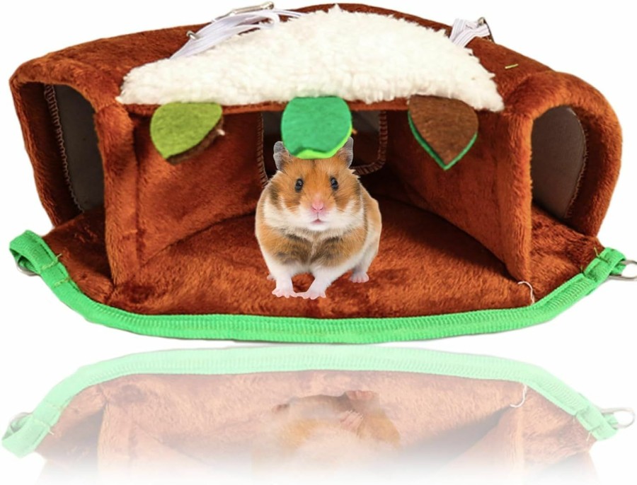 Small Animal Mechpia | Mechpia Hamster Tunnel House, Washable Small Animal Hideout Warm Tube Bed Toys For Hamster Gerbil Mouse Squirrel