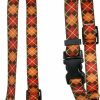 Small Animal Yellow Dog Design | Yellow Dog Design Argyle Fall Roman Style H Dog Harness, Large