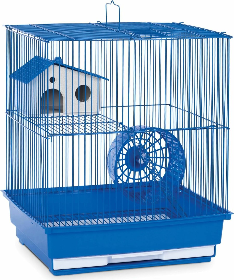 Small Animal Prevue Hendryx | Prevue Hendryx Sp2010B Two Story Hamster And Gerbil Cage, Blue,Small