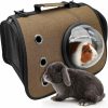 Small Animal Fhiny | Fhiny Large Guinea Pig Carrier Bag, Portable Breathable Rabbit Carrier Travel Outgoing Bag For Bunny Guinea Pig Chinchilla Squirrel Hamster Other Small Animals (Khaki)