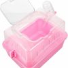 Small Animal Mipcase | Mipcase Hamster Cage Clear Stand Small Container Small Stand Pet Cage Hamster Sleeping Box Hamster Carrier Cage Sky-Blue Take Away Plastic Travel Small Pastoral Outdoor Cage