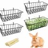 Small Animal BNOSDM | Bnosdm 4 Pack Rabbit Guinea Pig Bunny Chinchilla Ferret Hay Feeder, 9X3.9X2.9In, 0.26Lb