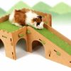 Small Animal YKD | Ykd Guinea Pig House, Felt Cloth Guinea Pig Hideout Hut With Cave Stairs, Small Animal Hideout For Chinchilla Guinea Pig Bunny Playing Sleeping Hiding (Extra Large)