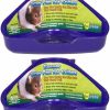 Small Animal Ware Manufacturing | Ware 2 Pack Of Corner Litter Pans For Hamsters Gerbils And Dwarf Hamsters, Assorted Colors