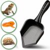 Small Animal SunGrow | Sungrow Reptile Litter Scoop, Pointed Edge, For Cat & Chicken Coop, Right-Angled Wide And Deep Shovel, Black, 1 Pc Per Pack