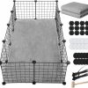 Small Animal Wenqik | Wenqik Diy 4X2 Cage For Guinea Pig With Waterproof Mat Rabbit Habitats Pet Playpen Hamsters Hedgehogs Puppy Playpen Yard Fence Indoor Outdoor Metal Wire Exercise Cage 12 X 12 Inch, 12 Panels