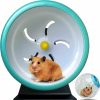 Small Animal TieLishor | Hamster Wheel,Super Silent Hamster Exercise Wheels,Silent Wheel,Hamster Wheels,Silent Hamster Wheel Adjustable Stand Hamsters Exercise Wheels,Quiet Hamster Wheel 7 Inch Rat Wheel (7 In Blue)