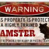 Small Animal felizzi | Hamster Sign,Funny Hamster Sign,Hamster Accessories,Hamster,Warning Sign,Pet Gift, Small Pet Tin Sign 8 X 12 Inches