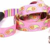 Small Animal Yellow Dog Design | Yellow Dog Design Pink Paisley Ez-Grip Dog Leash With Comfort Handle, Small/Medium-3/4 Wide 5' (60\") Long