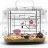 Small Animal kathson | Kathson Small Animal Carry Cage For Hamsters, Gerbils, Mice - Transparent, Portable, Convenient