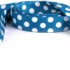 Small Animal Yellow Dog Design | Yellow Dog Design Blueberry Polka Dot Dog Leash 3/8\" Wide And 5' (60\") Long, X-Large