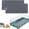 Small Animal CNTOPKITER | Cntopkiter Guinea Pig Fleece Cage Liners, Guinea Pig Pee Pads Washable And Reusable 2 Pack, Guinea Pig Fleece Cage Liners (23.6'' X 17.7'')