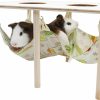 Small Animal Oooct | Large Guinea Pig Hammock, Wooden Hanging Guinea Pig Hideout, Small Animals Hiding Sleeping Tunnel Bed, Cage Accessories, Suitable For Hamster Chinchilla Rats Sugar Glider Bunny