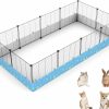 Small Animal MODESLAB | Modeslab 12 Panels Guinea Pig Cages, Diy Expandable C&C Grid Cage, 2 By 4 Small Animal Fence, Easy To Setup & Clean Pet Cage With Waterproof Liner, Fit To Piggy, Rabbit, Hedgehog - 47 X 23 X 16Inch