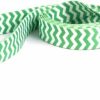 Small Animal Yellow Dog Design | Yellow Dog Design Chevron-Lime Dog Leash 1\" Wide And 5' (60\") Long, Large