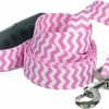 Small Animal Yellow Dog Design | Yellow Dog Design Chevron-Watermelon Ez-Grip Dog Leash With Comfort Handle, Small/Medium