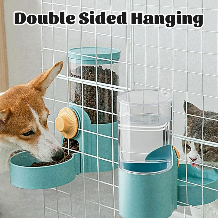 Small Animal kathson | Kathson 35Oz Hanging Automatic Food Water Dispenser Gravity Pet Auto Feeder Waterer Set For Rabbit Cat Dog Chinchilla Guinea Pig Hedgehog Ferret (Water Dispenser)