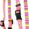 Small Animal Yellow Dog Design | Yellow Dog Design Pink Paisley Roman Style H Dog Harness, Large-1\" Wide And Fits Chest Of 20 To 28\"