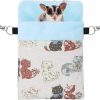 Small Animal Wontee | Wontee Small Pet Sleeping Pouch Sleep Bag Warm Bed Hideout For Hamsters Hedgehogs Sugar Gliders Squirrels (L, Blue Elk)