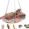 Small Animal KUNBIUH | Kunbiuh Reptile Hammock Swing Hanging Bed, Bearded Dragon Hammock Reptile Swing Bed, Cotton Lizard Bed, Reptile Summer Bed For Bearded Dragon Leopard Gecko Lizard Birds Parrots (White)