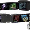 Small Animal Buckle-Down | Buckle-Down Breakaway Cat Collar - Inside Out/Emotion Expressions/Every Day Is Full Of Emotions - 1/2\" Wide - Fits 9-15\" Neck - Large