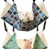 Small Animal RUNANIA | Runania 2Pack Ferret Rat Hammock Bed, Soft & Warm Pet Cage Hanging Hammock Cage Accessories For Squirrel Sugar Glider Guinea Pig Chinchilla Small Animal Playing Sleeping