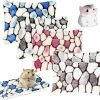 Small Animal EAEDMY | Eaedmy 4 Pieces Guinea Pig Bunny Comfortable Bed Mats Pads, Rabbit Warm Soft Bed, Hamster Bedding Pad Mats For Small Animals Chinchilla Hedgehog Baby Cats (11.8\"X9.1\", 1.Hearts Pattern)