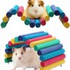 Small Animal PINVNBY | Pivby Wooden Hamster Ladder Bridge Small Animal Chew Toy Mouse Rat Rodents Hideout Toy(Pack Of 2)