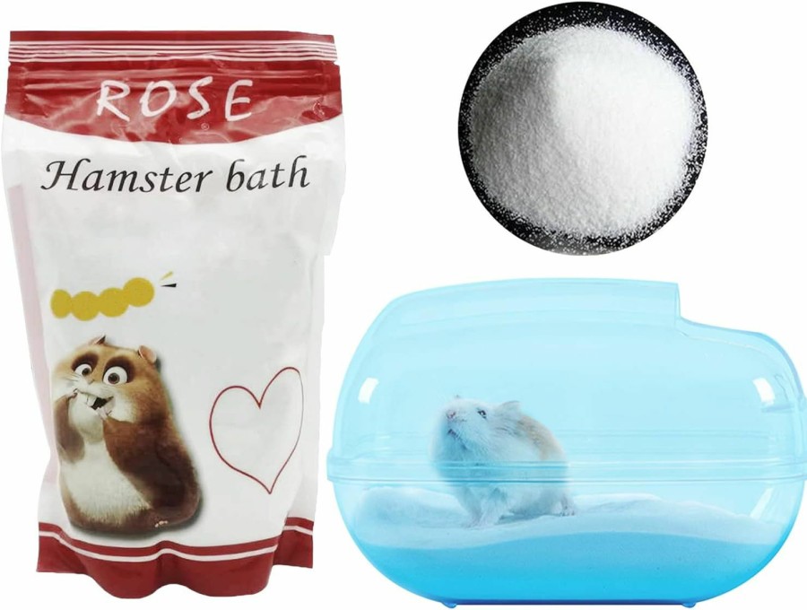 Small Animal Fhiny | Fhiny Hamster Sand Bath, Large Transparent Sand Bath Container Chinchilla Dust Bath Small Pet Grooming Sandbox Bathtub Hideout Potty Litter Cage Accessories For Gerbils Dwarf Hamsters Mice