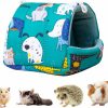 Small Animal Yagamii | Yagamii Small Animal Hideout Warm Guinea Pig House Hamster Hammock Cute Nest Cotton Hut Cage Accessories For Mini Small Pets Rat, Sugar Glider, Chinchilla, Hedgehog, Dwarf Hamster (Abc-S)