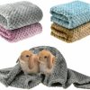 Small Animal Vehomy | Vehomy 4Pcs Guinea Pig Blankets Hamster Flannel Blanket Bunny Blanket Cage Liners Small Pet Fleece Sleep Blankets Bedding Mats Bathe Towels For Hamster Guinea Pig Rabbit Kitten Chinchilla Hedgehog