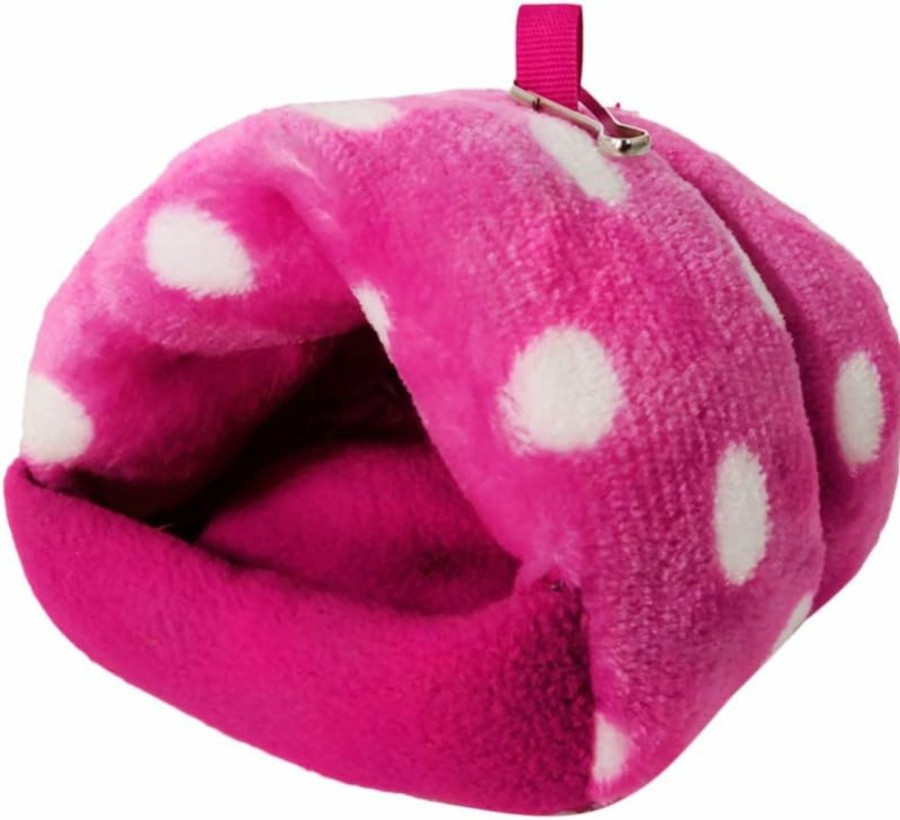 Small Animal POPETPOP | Popetpop Guinea Pig Bed - Hamster Bed Winter Warm Fleece Hedgehog Bed Guinea Pig Snuggle Sack Small Animal Bedding For Squirrel Hamster Ferret, 3.93X 3.93X 3.54In