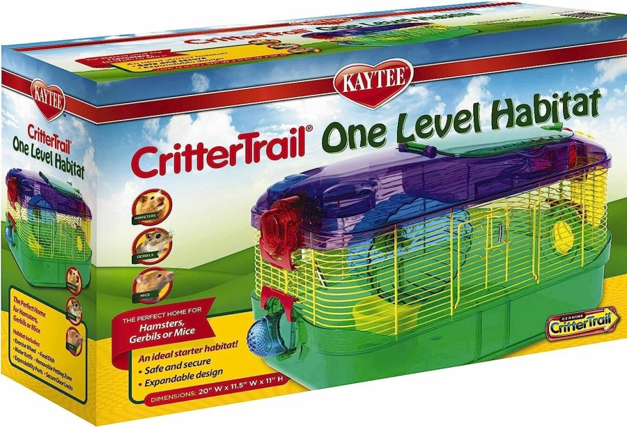 Small Animal Kaytee | Kaytee Crittertrail One Level Habitat For Pet Gerbils, Hamsters Or Mice