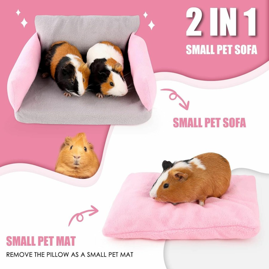 Small Animal ONEJU | Oneju Guinea Pig Bed, Guinea Pig Hideout, Rabbit Bed, Bunny Hideout, Guinea Pig Cage Accessories For Guinea Pig, Bunny, Hamster, Chinchilla, Ferret, Rabbit And Other Small Pets - Bat Shape