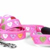 Small Animal Yellow Dog Design | Yellow Dog Design Sweethearts Ez-Grip Dog Leash-With Comfort Handle-Size Large-1\" Wide And 5 Feet (60\") Long