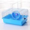 Small Animal Misyue | Misyue Hamster Cage Portable Carrier Hamster Carry Case Cage With Water Bottle&Wheels&Food Feeder Travemster Small Animals (Blue)