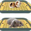 Small Animal kathson | Kathson 2 Pcs Rabbit Litter Box,Guinea Pig Litter Pan,Pet Potty Training Toilet Tray,Small Animals Small Corner Litter Box For Hamster Ferret Chinchilla Hedgehog Bunny,Green