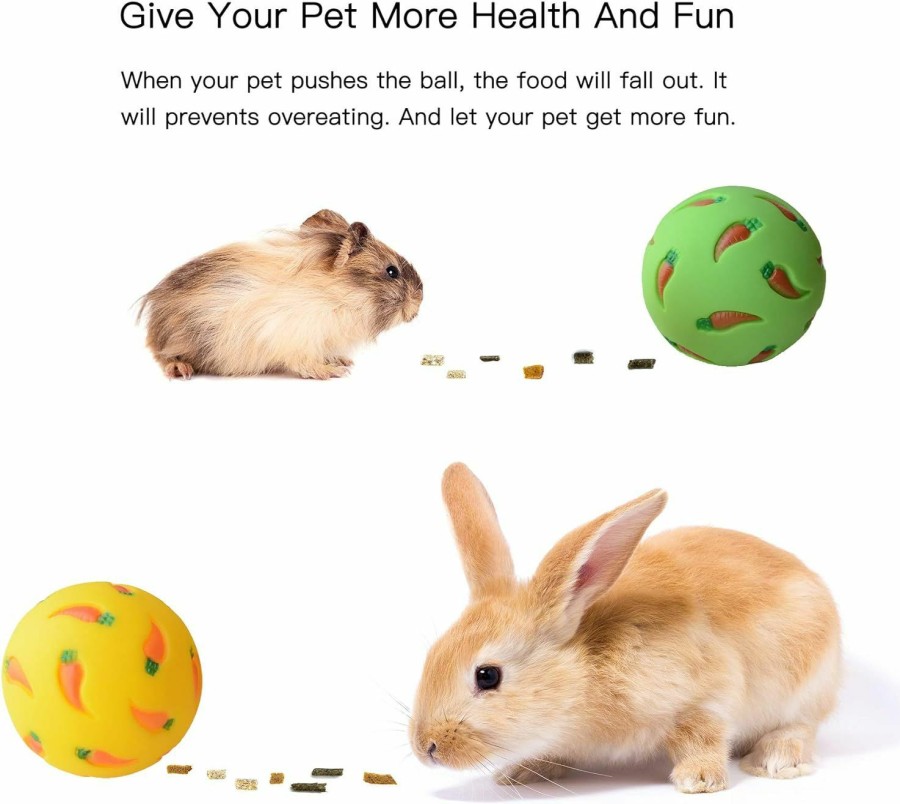 Small Animal Zhang | Treat Ball 2 In 1 .Include Brush.Give Your Pet More Fun And Health. Snack Ball For Small Animals.Rabbit Treat Ball.Rabbit Food Ball.Pet Rat Accessories.Pet Rat Toys.Forage Toys.Bunny Toys,Rabbit Toys.