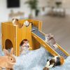 Small Animal DSKMJT | Dskmjt Guinea Pig Castle Guinea Pig Hideout Wooden Guinea Pig House Removable Guinea Pig Cages Habitat Small Animal House Bed Hut Bunny Chinchillas Hamster Playing Sleeping Hiding