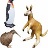 Small Animal Jet Creations | Jet Creations Inflatable Kangaroo Kiwi Bird Penguin 3 Pack Safari Decoration,Birthday Kids And Adult An-Kkpen