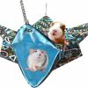 Small Animal LEFTSTARER | Leftstarer Pet Small Animal Hanging Hammock Ferret Hammock Bunkbed Cage Toy For Hamster Sugar Glider Parrot Guinea Pig Hideout (Geometry)