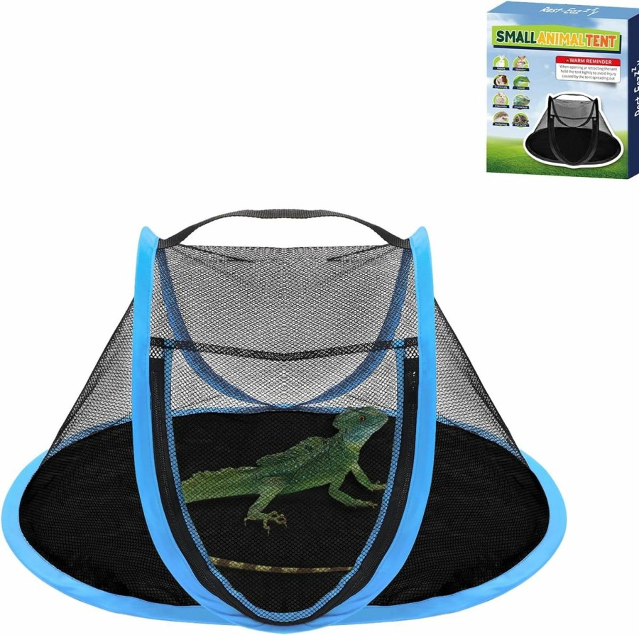 Small Animal Rest-Eazzzy | Rest-Eazzzy Small Animal Tent, Portable Cat Tent, Cat Enclosures For Outside And Indoor With Carry Bag, Pet Playpen For Hamster, Guinea Pig, Rabbits (Xs-Black)