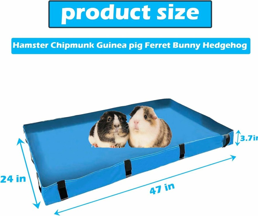 Small Animal MUYG | Muyg Guinea Pig Cage Waterproof Bottom For C & C Grids Habitat, Soft Oxford Cloth Washable Guinea Pigs Cage Liner Base Tarp Small Animal Cage Bedding For Rabbit Bunny Hamster And Other Small Animals