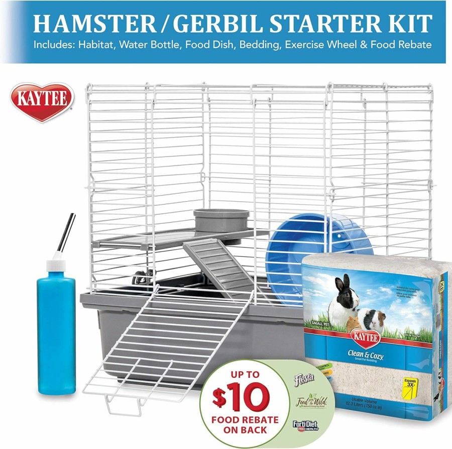 Small Animal Kaytee | Kaytee My First Home Starter Kit Habitat For Pet Hamsters Or Gerbils