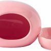 Small Animal Weixiyang | Weixiyang Ceramic Hamster House And Bowl Hamster Supplies, Small Animal Habitat Decoration, Small Pet Pet Cage Accessories Nesting Basin, Ideal For Dwarf Hamsters And Gerbils (Pink)