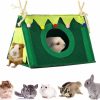 Small Animal Uni-unzeit | Guinea Pig Forest Hideaway Tent Small Animals Fleece Hideout Hamster Corner Hammock House Pet Habitat Bed Rabbits Nest Toy Cage Accessories For Chinchillas Ferrets Hedgehogs Glider Rats Bunny