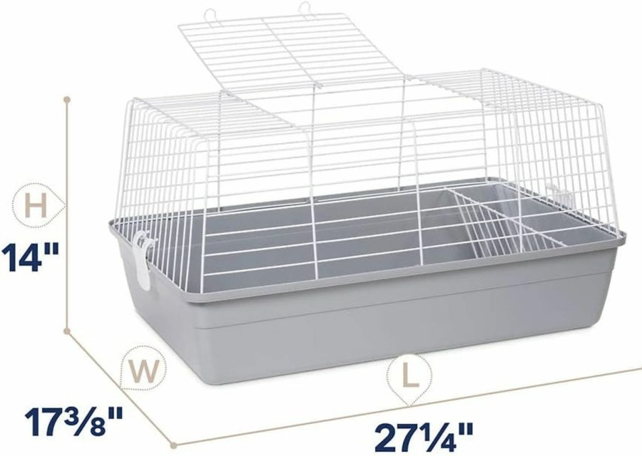 Small Animal Prevue Pet Products | Prevue Pet Products Bella Rabbit Cage Kit - Gray