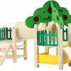 Small Animal Tfwadmx | Hamster Houses And Hideouts, Rat Playground Activity Platform Villa With Tube Tunnel Climbing Ladder Natural Wooden Toys Fences And Roofs For Dwarf Mouse,Sugar Glider Or Other Small Animals