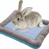 Small Animal PINVNBY | Pinvnby Rabbit Bed Cooling Pad, 16.9\" L*12.9\" W Bunny Self Bed Mat, Ice Silk Summer Pet Cooling Sleeping Pad, Portable Cage Liner Washable For Bunnies Guinea Pigs Chinchillas Hedgehog Ferrets